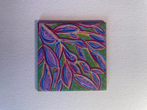 "Vibrant" Hand Painted 3 x 3" magnet