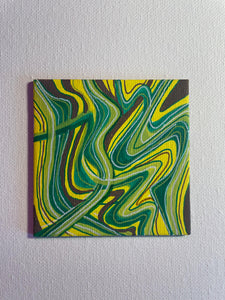 "New Direction" Hand Painted 3 x 3" magnet