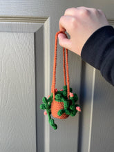 Load image into Gallery viewer, Crochet Hanging Car Plant-String of Pearls
