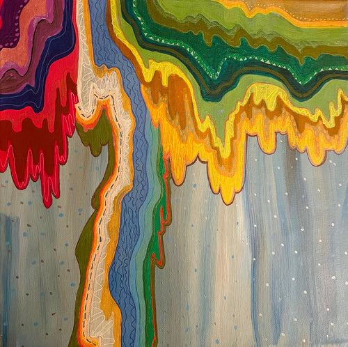 12 x 12 Abstract Rainbow