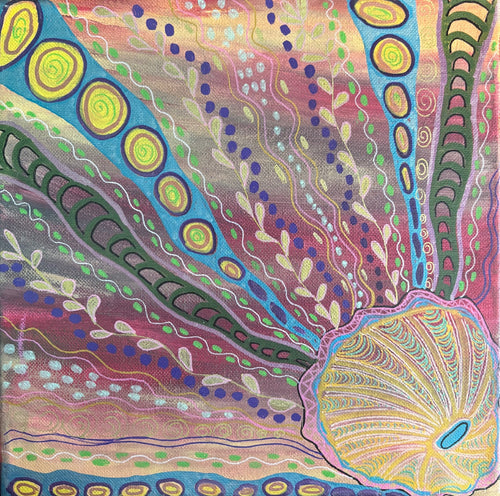 10 x 10 Abstract Sun